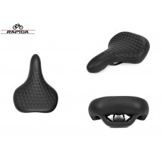 Седло актив MTB-AZ-1462, 260x190 мм, MTB/Comfort Series, рифленое, с ручкой, RAPIDA, T-01