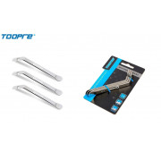 МОНТАЖКИ TOOPRE МЕТАЛЛИЧЕСКИЕ, КОМПЛЕКТ - 3 ШТ., БЛИСТЕР, TP-205, NICKEL-PLATED