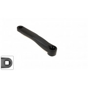 Шатун левый длина 170 мм под квадрат, SQR, 9/16" Spray Black, LD-AY-170, (черный, УТ00028314)