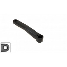 Шатун левый длина 170 мм под квадрат, SQR, 9/16" Spray Black, LD-AY-170, (черный, УТ00028314)