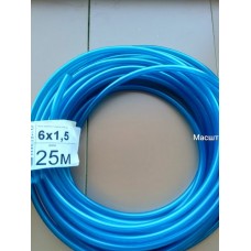 Шланг ПВХ топливный 6х1,5, 1 м