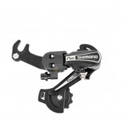 Переключатель задний SHIMANO, Tourney, RD-TY21B , 6 ск., под ось, SS(65мм), (черный/серебристый, ARDTY21BSSBL)