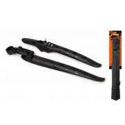Крылья TRIX 28"(700С), кк-кт перед./задн., крепеж: перед. за бустер вилки, задн. за подседельный штырь; ширина 35мм, пластик, черный