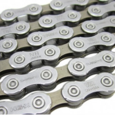 Цепь Shimano Deore, HG54, 10 скоростей, 122 звенньев, пин, серебристая, без упаковки
