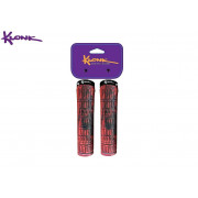 Рукоятки руля (грипсы) KLONK, 130 мм, One Side Lock Alu, KLK-11010, Black/Red