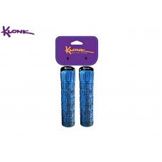 Рукоятки руля (грипсы) KLONK, 130 мм, One Side Lock Alu, KLK-11011, Black/Blue