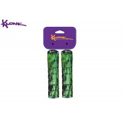 Рукоятки руля (грипсы) KLONK, 130 мм, One Side Lock Alu, KLK-11012, Black/Green
