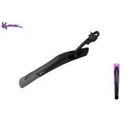KLONK Крыло заднее, 26"-29", MTB, крепление быстросъемное- на подседельный штырь, для покрышек max. 2,35", Black/Grey, KLK-14007