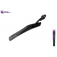 KLONK Крыло заднее, 26"-29", MTB, крепление быстросъемное- на подседельный штырь, для покрышек max. 2,35", Black/Grey, KLK-14007