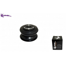 Рулевая колонка KLONK, полуинтегрированная, безрезьбовая, 1-1/8", ZS 44/30, промподшипники 41.0мм 45°x45°, с якорем, выс.11.5 мм, цвет черный, KLK26-F0T1
