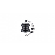 Рулевая колонка MIXIEER, 1-1/8"-1.5", безрезьбовая, EC 34 / 28.6 EC 34/30, подшипники 5/32"x20- 2шт, с якорем, высота 24.5мм, черная