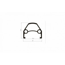 Колесо в сборе 20" Заднее, WZ-201RQR, 28 отв., 130 мм, 10 мм (эксц), V-Brake, Под трещётку 6/7 ск., Двухстеночный, Forward DW (RWF20RBAB937)