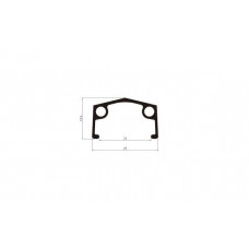 Колесо в сборе 24", Заднее, RH-207, 36 отв., 3/8" (гайка), V-Brake, Под трещётку 6/7 ск., Одностено (RWF2436H0002)