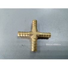 Соединитель шлангов D=8мм X-обр