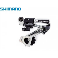 Переключатель задний SHIMANO Tourney RD-TY21A, 6/7 скор., под петух, SS (65мм), (серебр./черный, ARDTY21ASSDS)
